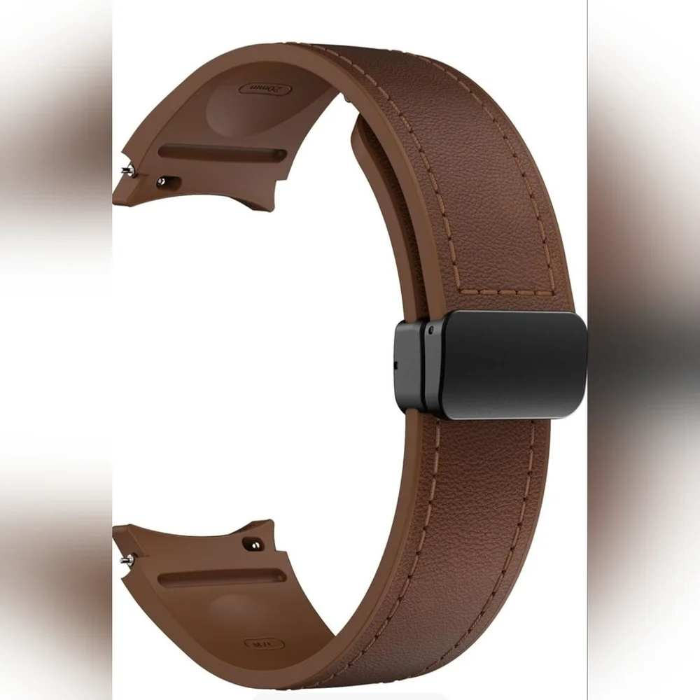 Brown Leather Smartwatch Magnetic Band